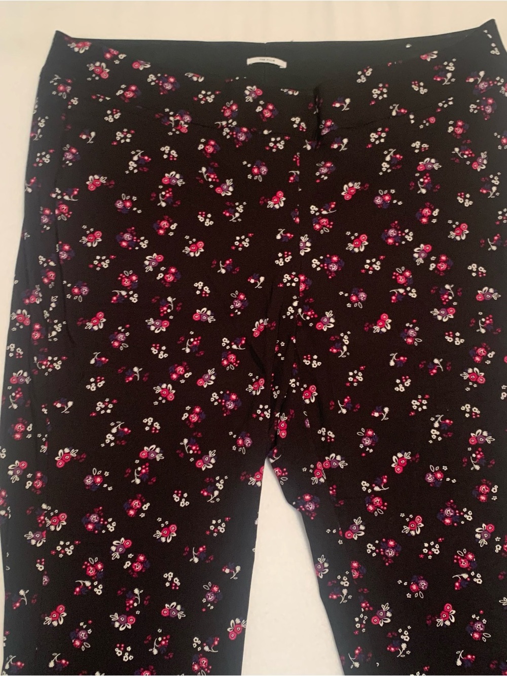 Lane Bryant The Allie Floral Tummy Control Pull On Ankle Pants Women size 24R